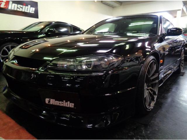 S15シルビアスペックSエアロスーパーブラックカラーフルエアロ&SR20DEエンジン5MTミッ...