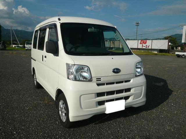 当店大人気商品!スバル、サンバーバン入庫しました☆外装キズありますが、修復歴なくオススメのハコ...