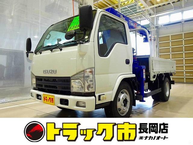 お問合せ管理No.E678 H27 エルフ 3.65t 高床 標準セミロング タダノ4段クレーン付