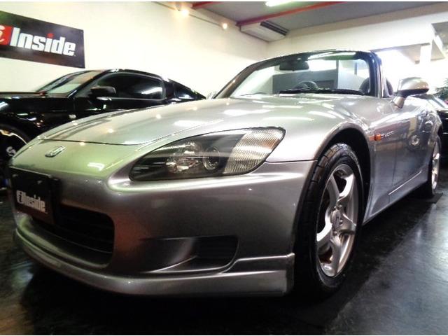 100系F20C型VTECエンジン6MT大口径2本出しマフラー電動オープンレッド幌ガラススクリ...